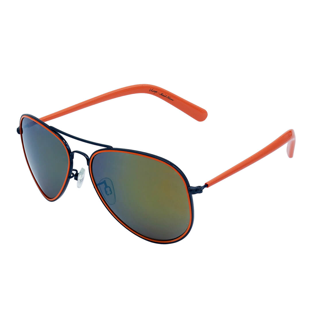 Vintage Orange Frame Orange Mercury Lens Full Rim 400% UV