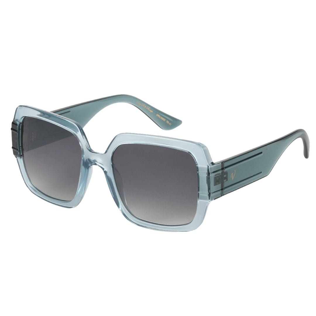 Vintage Blue Frame Grey Gradient Lens Full Rim | 400% UV  display picture 1