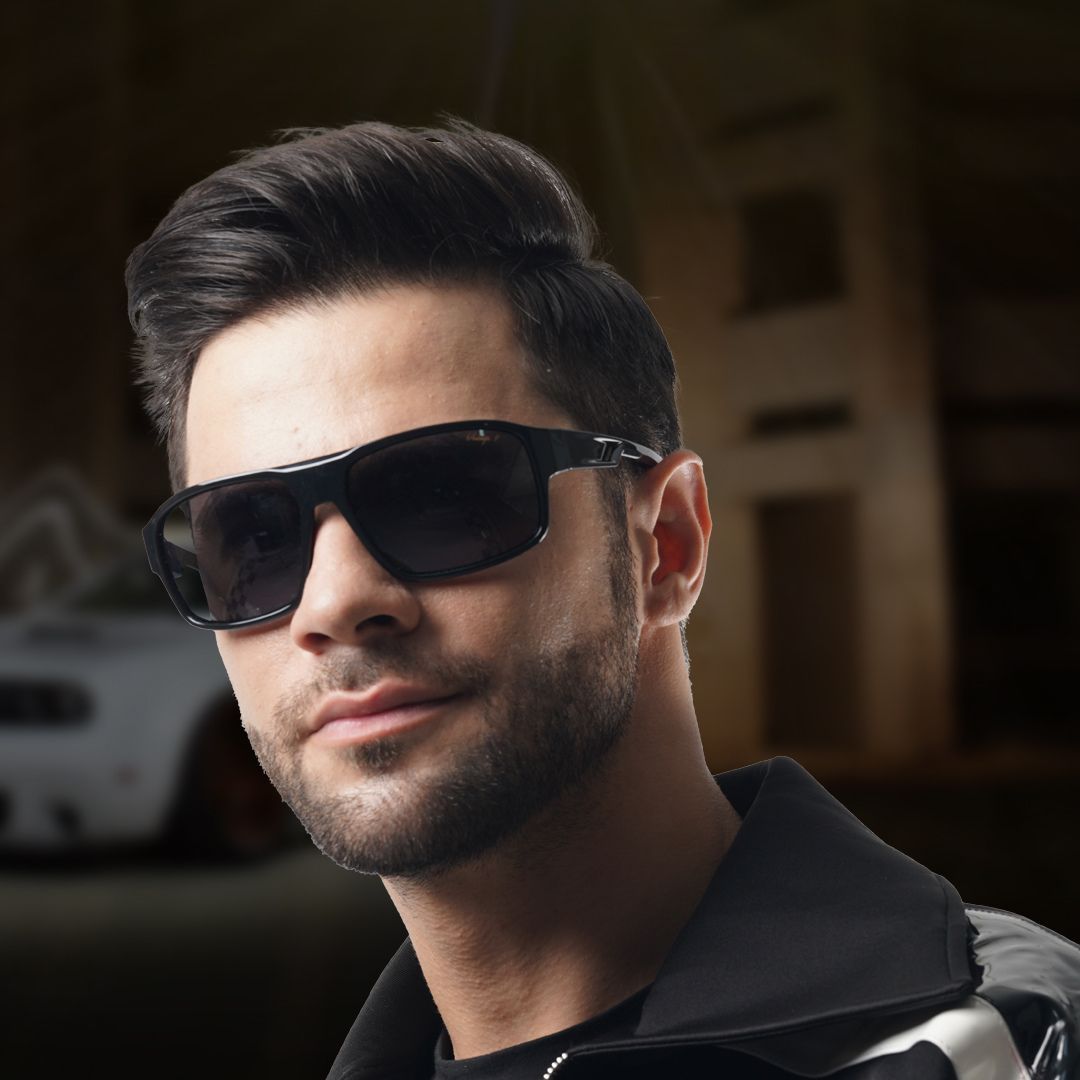 Vintage Black Matte Black Blue Frame Blue G-15 Brown Polarized