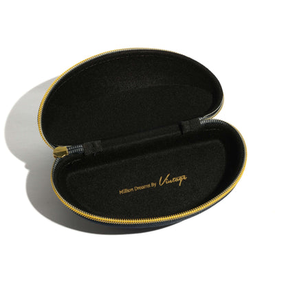 Blue Shiny Zipper Case