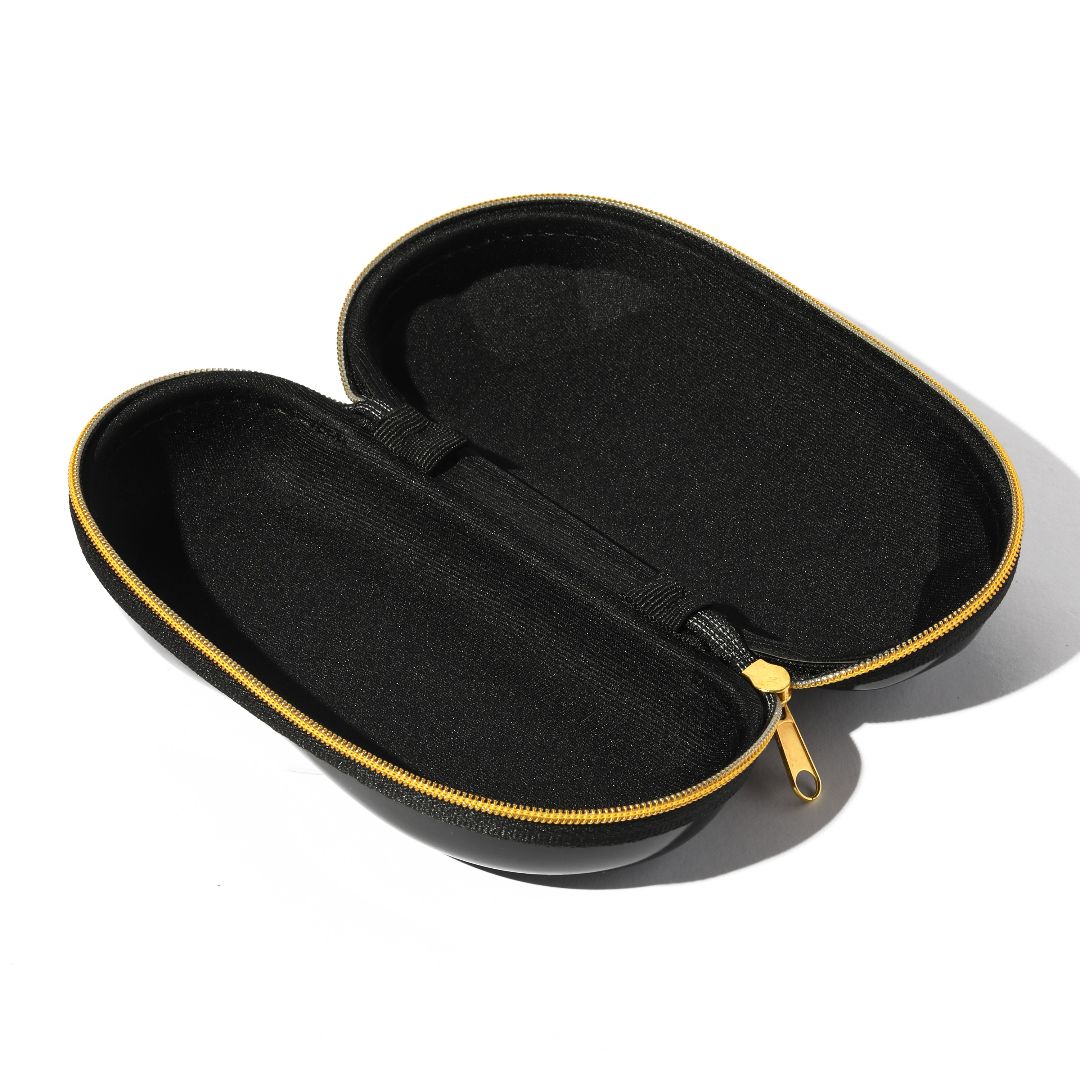 Black Designer Hard Zipper Case